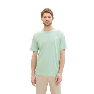 Pánské tričko k.r. TOM TAILOR zelené-XL