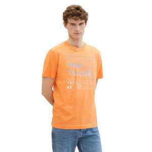 Pánské tričko k.r. TOM TAILOR oranžové-XL