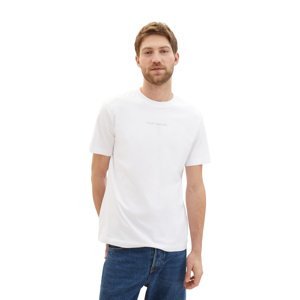 Pánské tričko k.r. TOM TAILOR bílé-XL