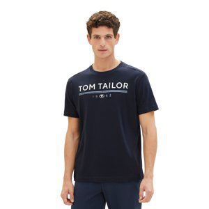 Pánské tričko k.r. TOM TAILOR modré-S