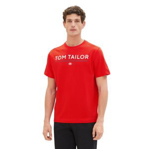 Pánské tričko k.r. TOM TAILOR červené-L