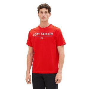Pánské tričko k.r. TOM TAILOR červené-S