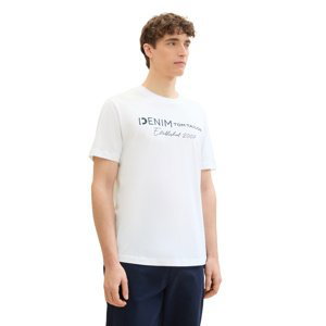 Pánské tričko k.r. TOM TAILOR bílé-M