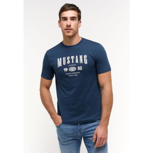 Pánské tričko k.r. MUSTANG modré-L