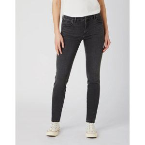 Dámské džíny WRANGLER Skinny tmavě šedé-28/32