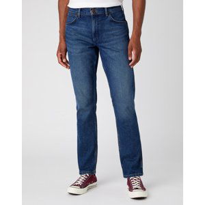 Pánské džíny WRANGLER Greensboro klasicky modré - seprané-34/32