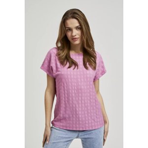 Dámské tričko k.r. MOODO růžové-XL