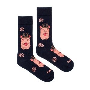 Ponožky Prasátko v zimě Fusakle