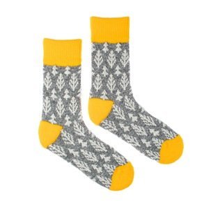 Vlněné ponožky merino Vlnáč smrkožlutý Fusakle