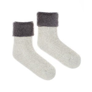 Vlněné ponožky merino Vlnáč Kožich šedý Fusakle