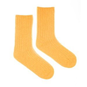 Vlněné ponožky merino Vlnáč Meriňák pomerančový Fusakle