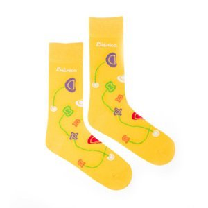 Ponožky Lúčnica kvety žluté Fusakle