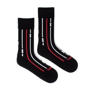 Ponožky Na prkno černé Fusakle