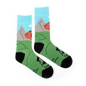 Ponožky Téryho chata s kamzíkem Fusakle