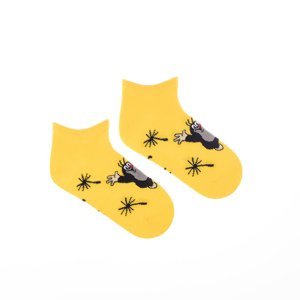 Dětské kotníkové ponožky Krtek žlutý Fusakle