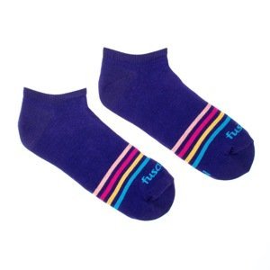 Kotníkové ponožky Proužek indigo Fusakle
