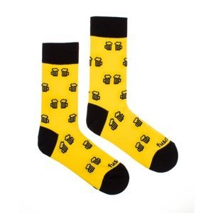 Ponožky Na zdraví žluté Fusakle