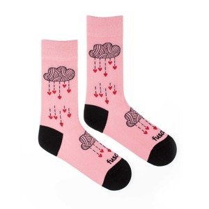 Ponožky Láska v oblacích růžová Fusakle