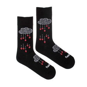 Ponožky Láska v oblacích černá Fusakle