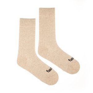 Ponožky Žebro béžové Fusakle