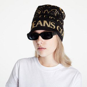 Versace Jeans Couture Allover Logo Medium Beanie Black/ Gold