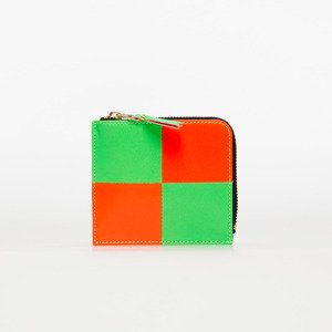 Comme des Garçons Fluo Squares Wallet Orange/ Green