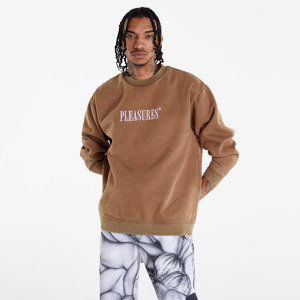 PLEASURES Sour Washed Crewneck Brown