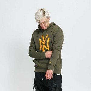 New Era MLB Seasonal Team Logo Hoody NY Olive/ Orange