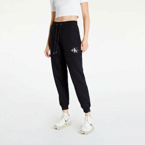 Calvin Klein Jeans Monologo Cuffed Joggers Black