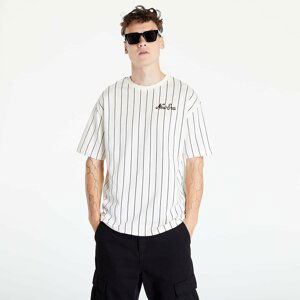 New Era Oversized Pinstripe Tee Off White/ Maron