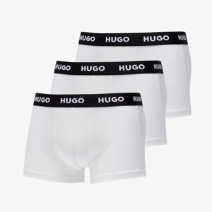 Hugo Boss Logo-Waistband Trunks 3-Pack White