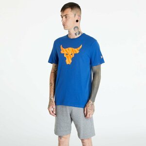 Under Armour Project Rock Brahma Bull T-Shirt Blue Mirage/ Orange Blast