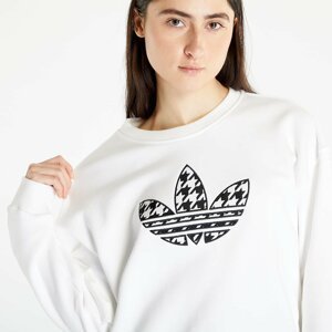 adidas Trefoil Infill Graphic Long Sleeve Crewneck White
