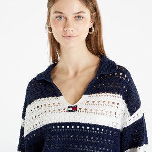 Tommy Jeans Summer Crochet Sweater Twillight Navy