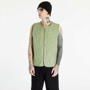 Nike Life Men's Woven Insulated Military Vest Oil Green/ White