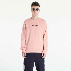 FRED PERRY Embroidered Sweatshirt Pink