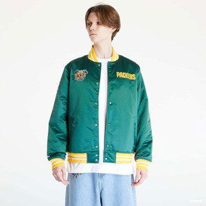 Mitchell & Ness Heavyweight Satin Jacket Dark Green