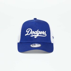 New Era Los Angeles Dodgers Team Script Trucker Cap Dark Royal/ Optic White