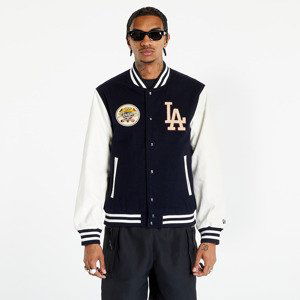 New Era Los Angeles Dodgers Mlb Large Logo Varsity Jacket Navy