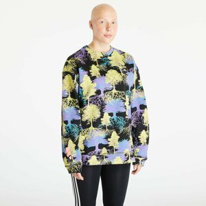 adidas by Stella McCartney Printed Sweatshirt Black / Shock Slime / Deep Lilac / Blue Bay-Smc