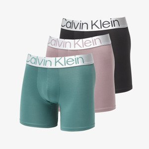 Calvin Klein Reconsidered Steel Micro Boxer Brief 3-Pack Black/ Sparrow/ Garden Topiray