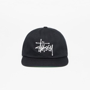 Stüssy Mid-Depth Basic Strapback Cap Black