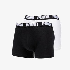 Boxerky Puma 2 Pack Basic Boxers White/ Black S