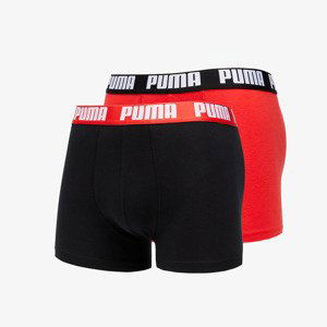Boxerky Puma 2 Pack Basic Boxers Red/ Black L