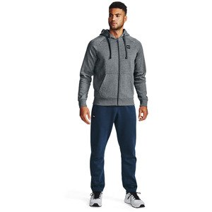 Mikina Under Armour Rival Fleece Fz Hoodie Pitch Gray Light Heather/ Onyx White M