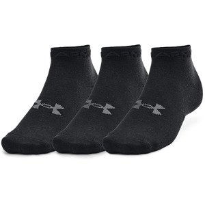 Ponožky Under Armour Essential Low Cut 3-Pack Socks Black/ Black/ Pitch Gray S