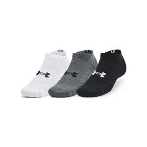 Ponožky Under Armour Core No Show 3-Pack Socks Black/ White/ Grey L