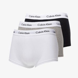 Calvin Klein Low Rise Trunks 3 Pack Black/ White/ Grey M