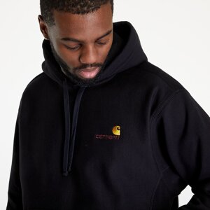 Mikina Carhartt WIP Hooded American Script Sweat Black S