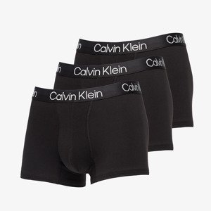 Boxerky Calvin Klein Structure Cotton Trunk 3-Pack Black XL